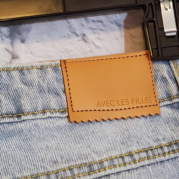👖Avec Les Filles Distressed Denim Jeans - Picture 13 of 15